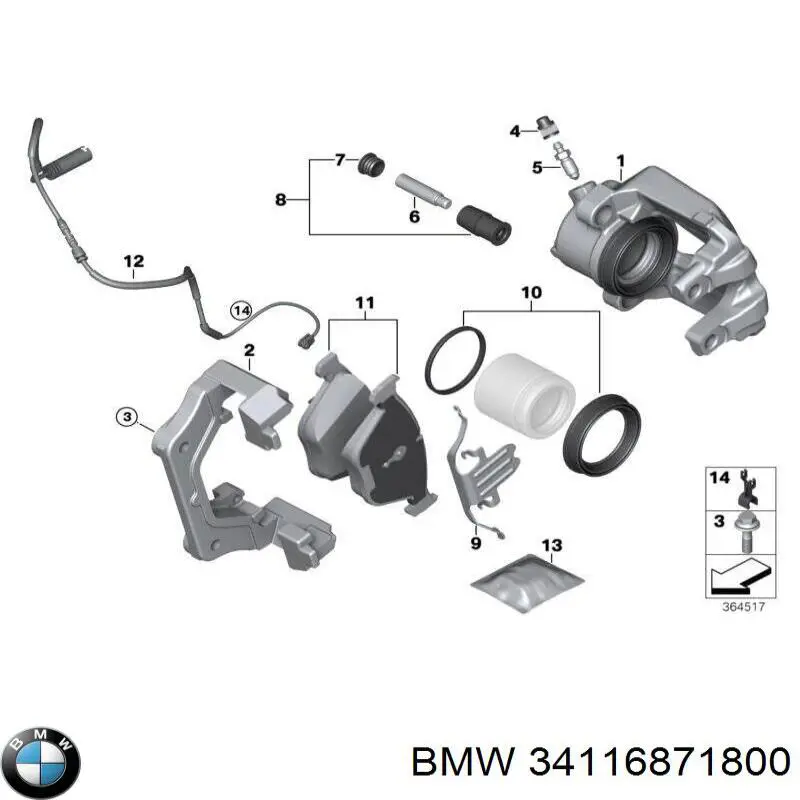 34116871800 BMW disco do freio dianteiro