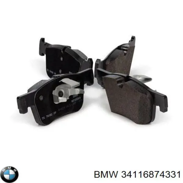 34116874331 BMW sapatas do freio dianteiras de disco