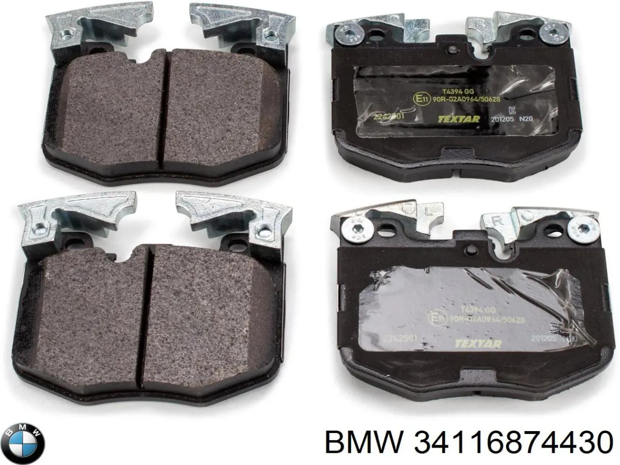 34116874430 BMW колодки тормозные передние дисковые