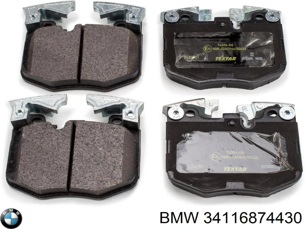 34116874430 BMW sapatas do freio dianteiras de disco