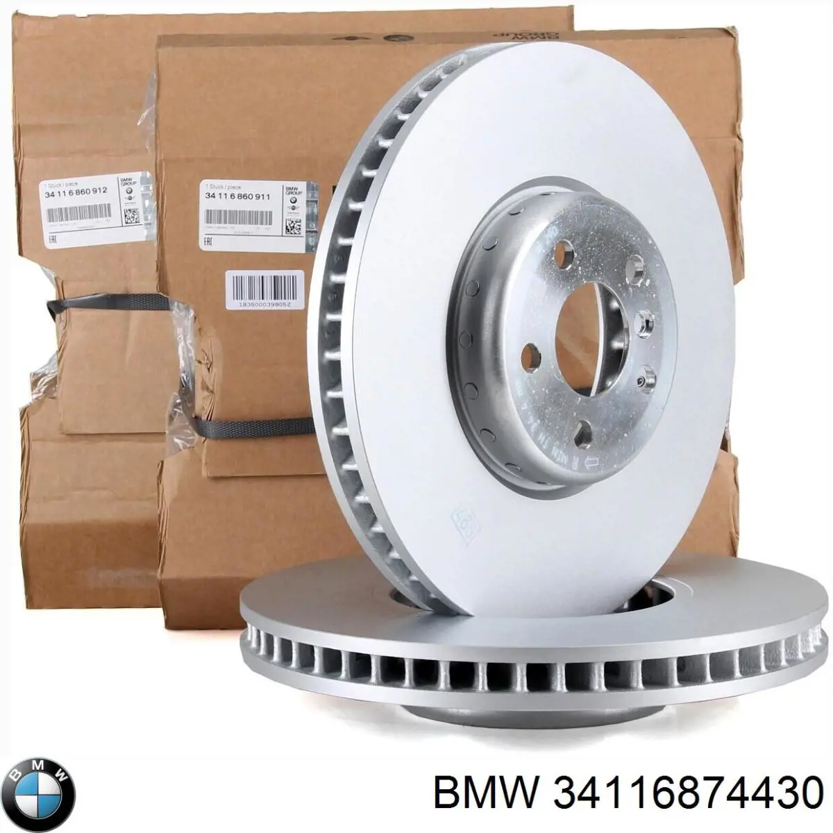 34116874430 BMW Sapatas do freio dianteiras de disco