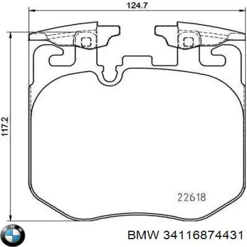 Колодки BMW 34116874431 цена, от 190.14 USD