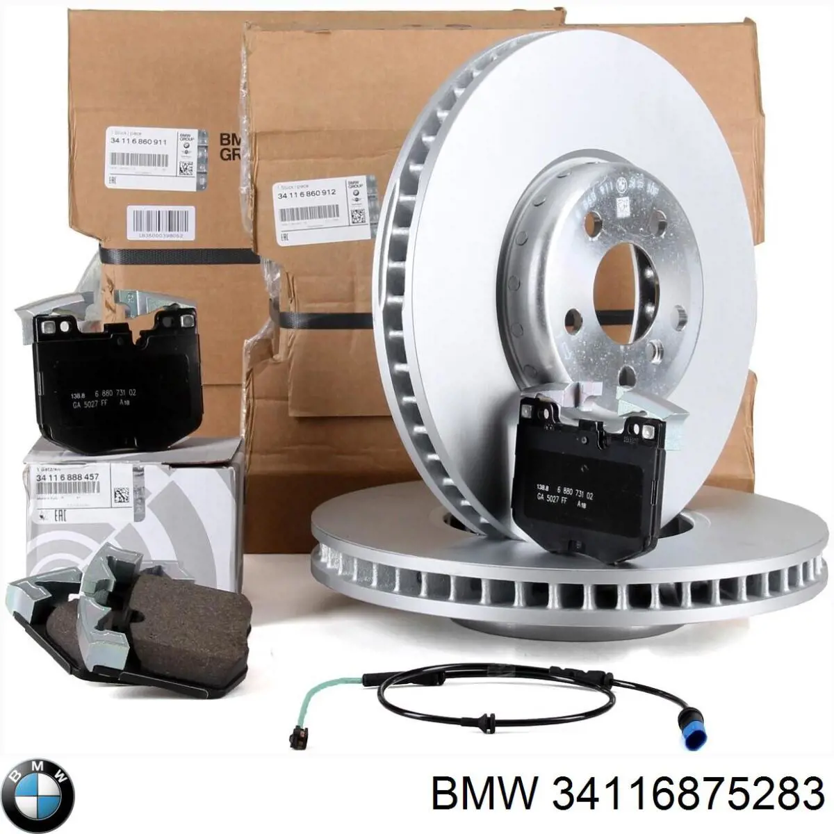 Передние тормозные диски 34116875283 BMW