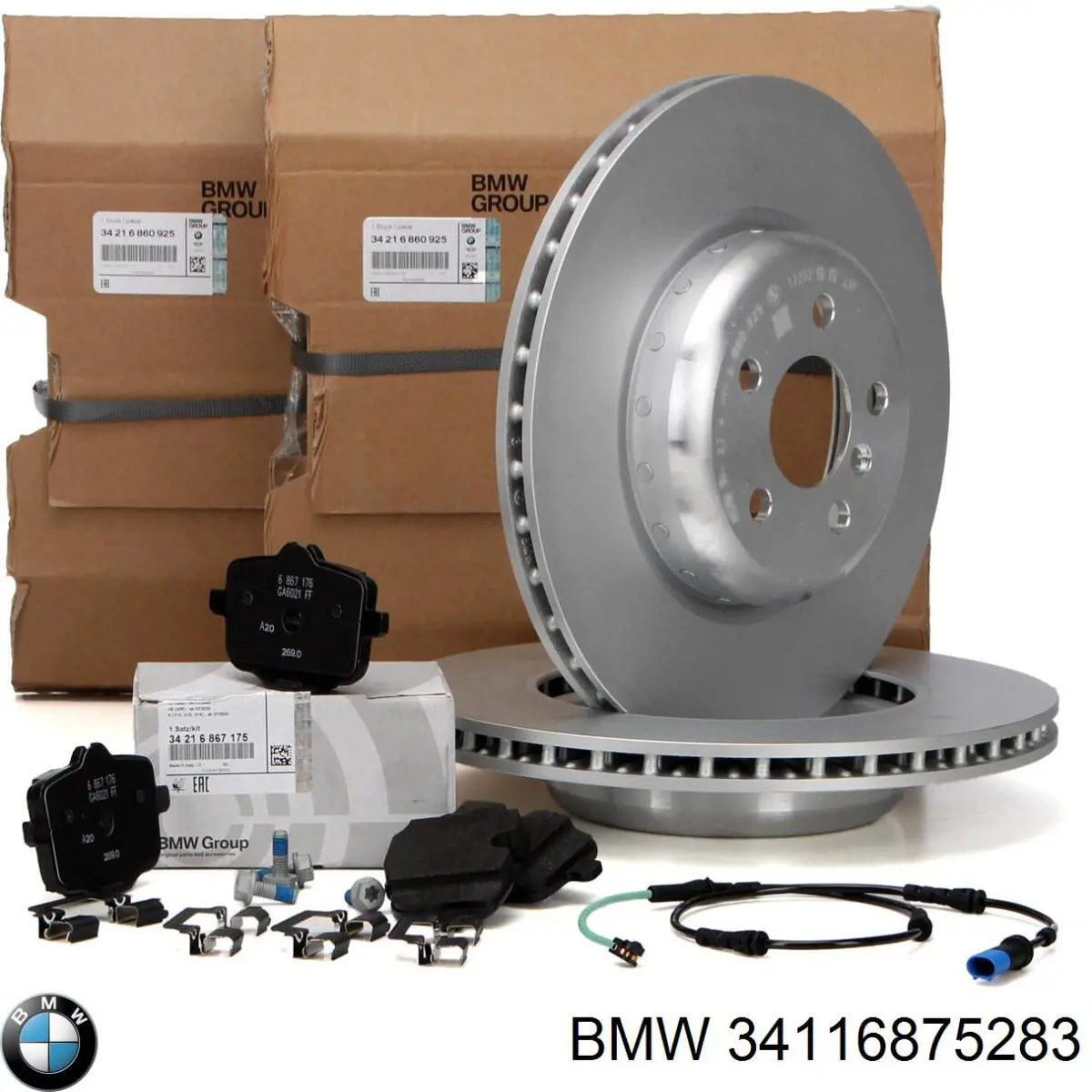 34116875283 BMW Диск тормозной передний
