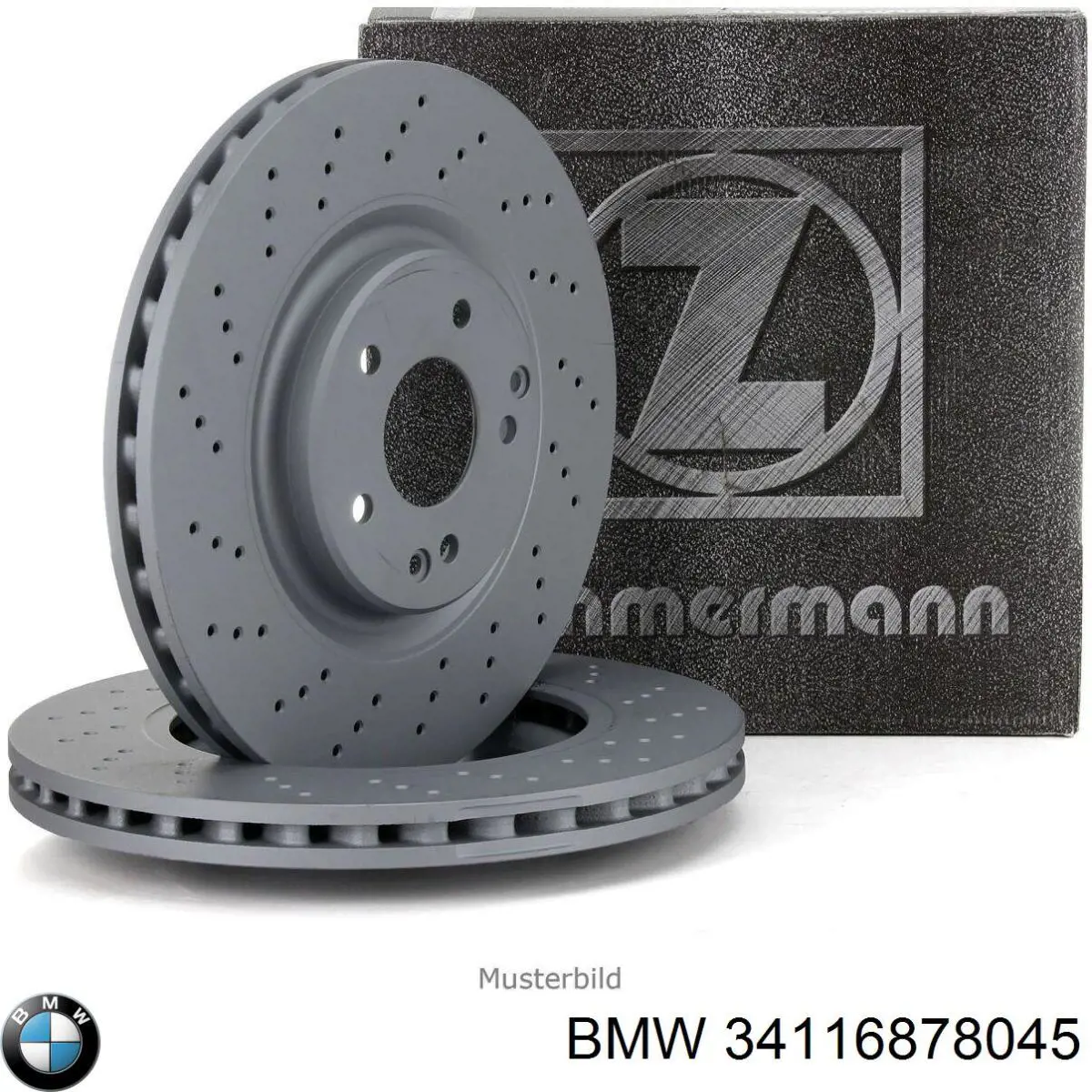 Тормоз дисковый передний BMW 34116878045 цена, от 369.68 USD