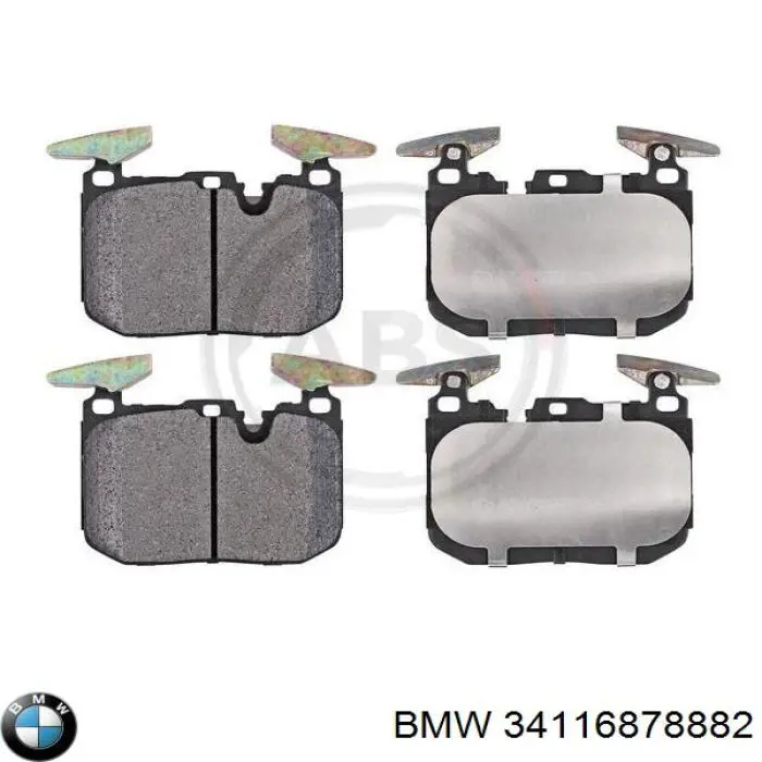 Sapatas do freio dianteiras de disco BMW 34116878882 preço, a partir de 111,54 USD