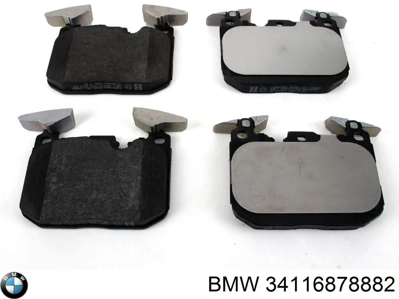 Sapatas do freio dianteiras de disco 34116878882 BMW