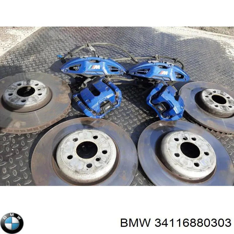 Купить 34116891273 BMW Суппорт тормозной передний левый