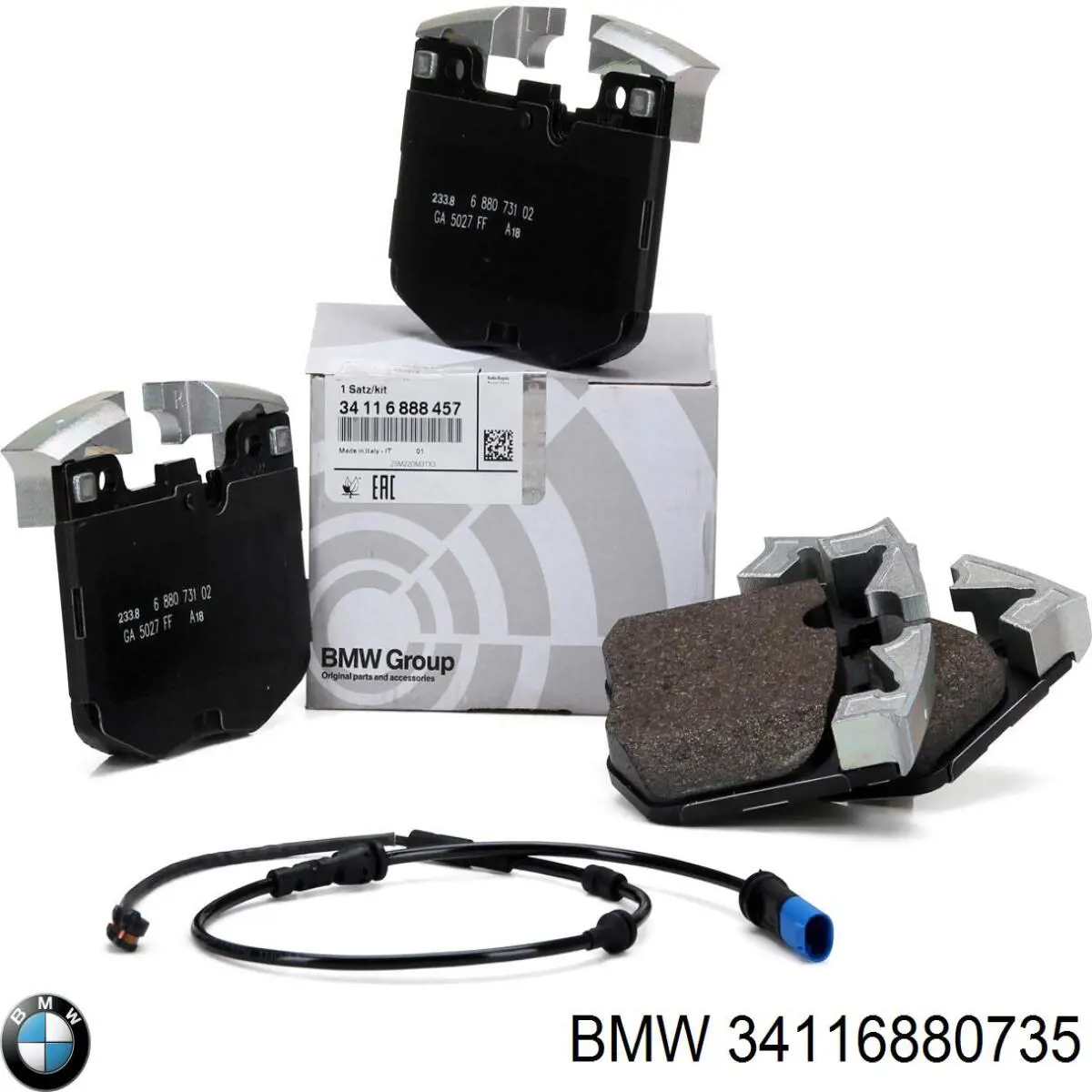 34116880735 BMW sapatas do freio dianteiras de disco