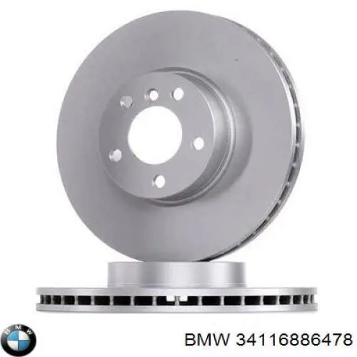 34116886478 BMW диск тормозной передний