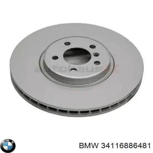 Диск гальмівний передній 34116886481 BMW