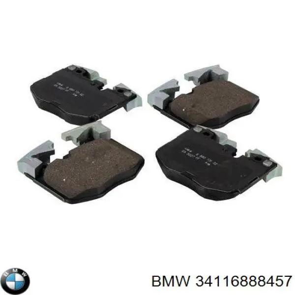 Колодки тормозные передние дисковые BMW 34116888457