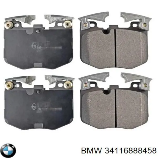 Compre 34116888458 BMW Sapatas do freio dianteiras de disco