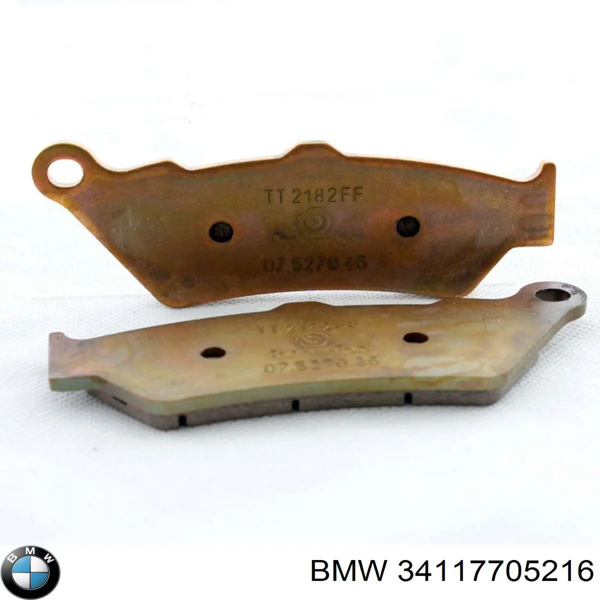 34117705216 BMW sapatas do freio traseiras de disco