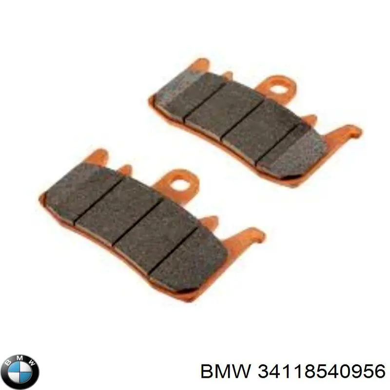 34118540956 BMW sapatas do freio dianteiras de disco