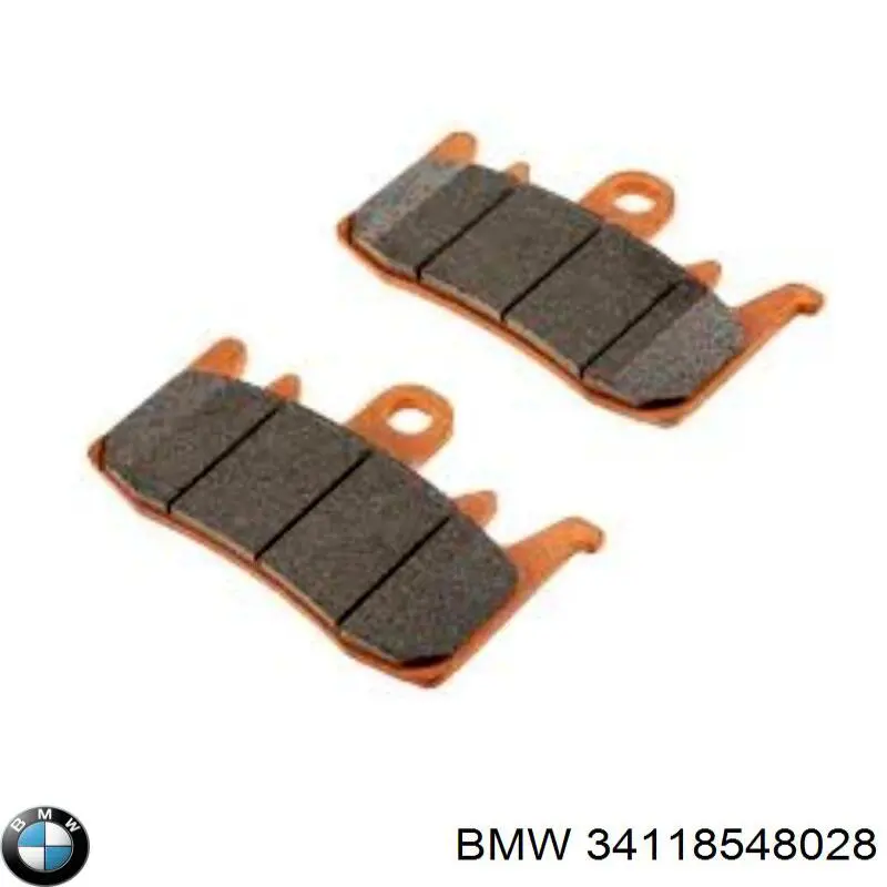 34118548028 BMW sapatas do freio dianteiras de disco