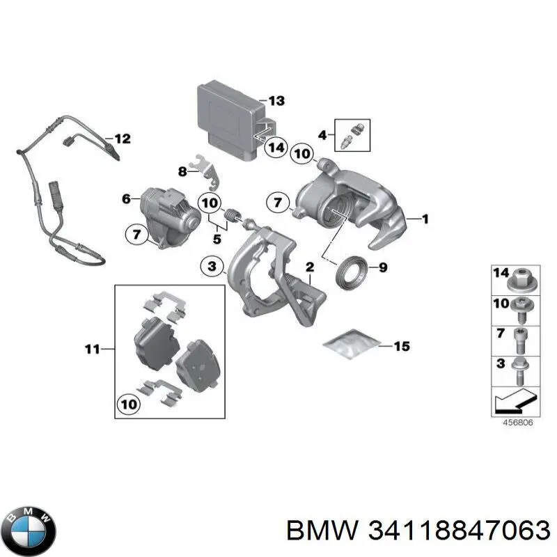 Колодки BMW 34118847063 цена, от 172.88 USD