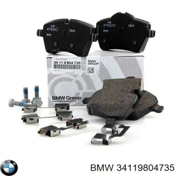 Колодки гальмівні дискові комплект 34119804735 BMW/MINI