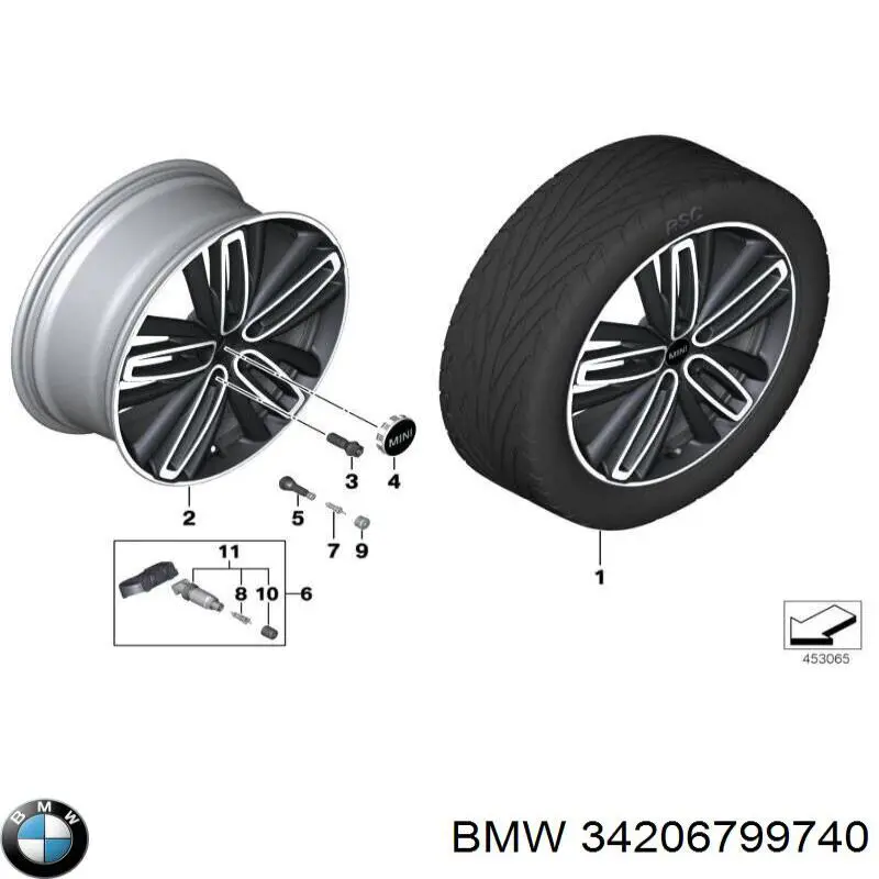 Купить 34206799740 BMW Защита тормозного диска, заднего