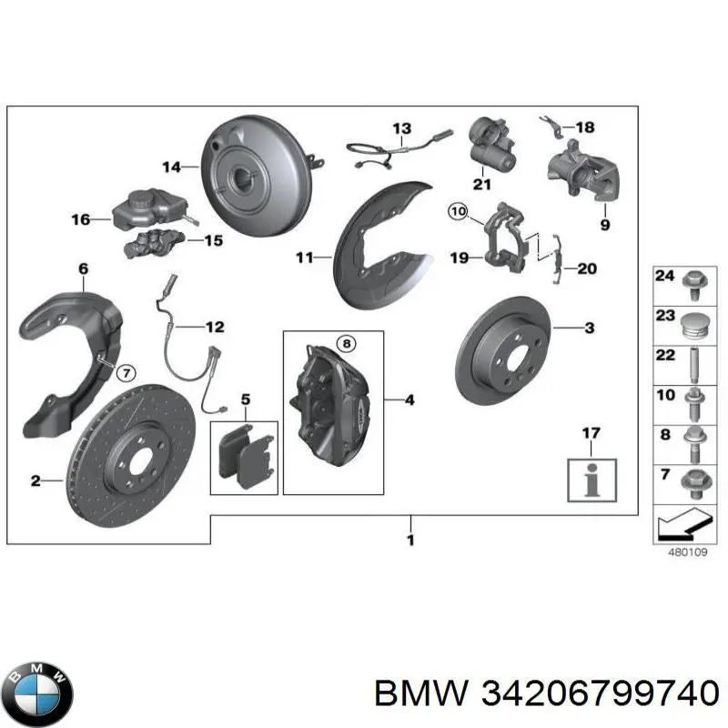 Щиток тормозного диска заднего BMW 34206799740 цена, от 5.07 USD