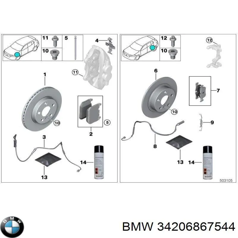 34206867544 BMW 