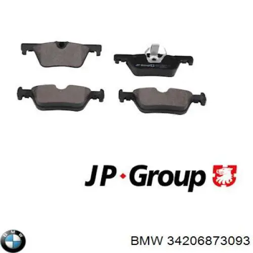 Купить 34206873093 BMW Колодки тормозные задние, дисковые