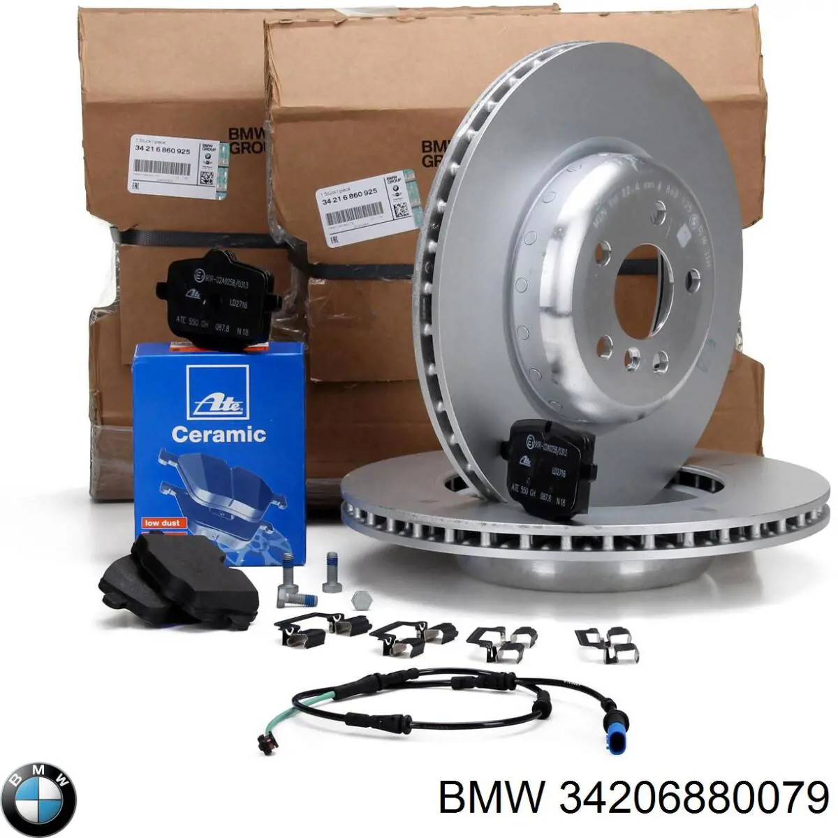 Disco de freno trasero 34206880079 BMW