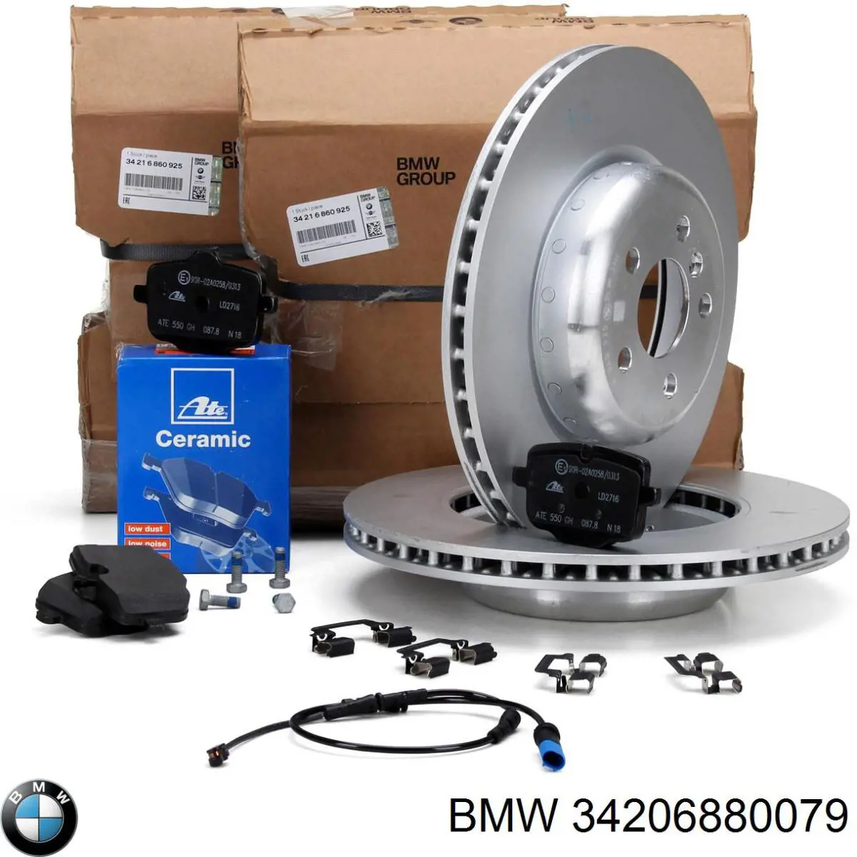 Disco do freio traseiro 34206880079 BMW