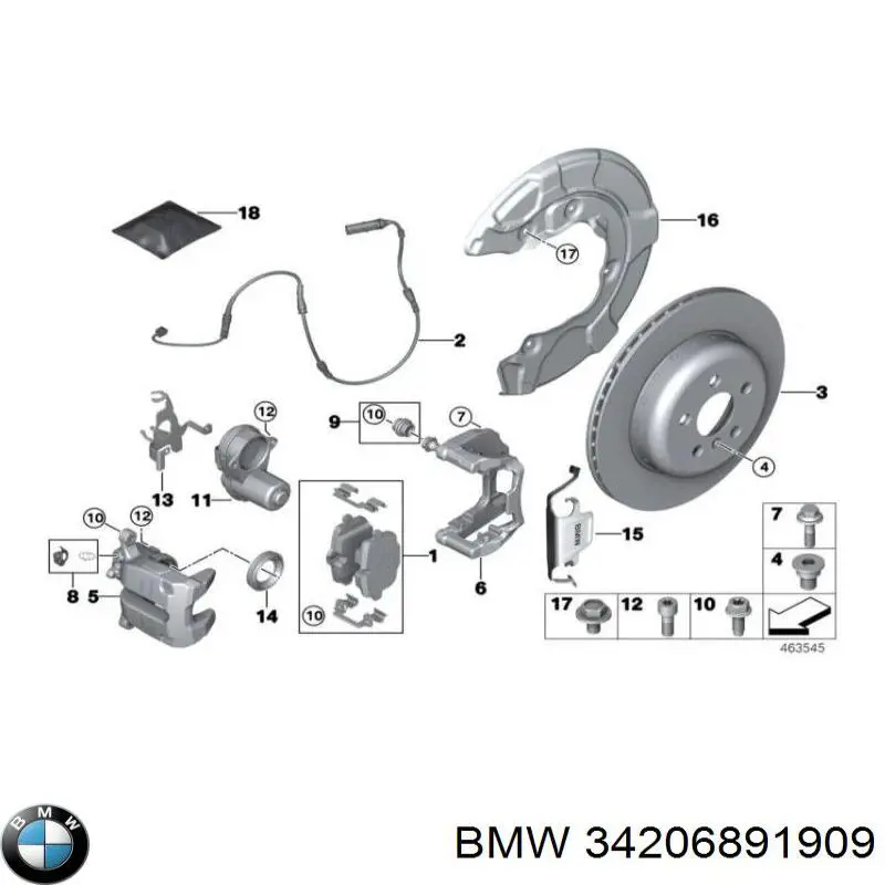 34206891909 BMW 