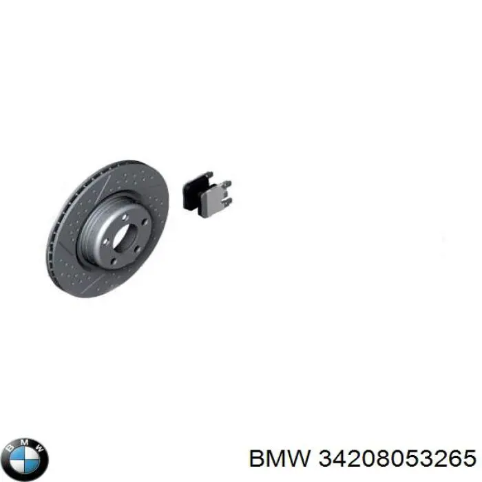 Защита тормозного диска заднего левая 34208053265 BMW