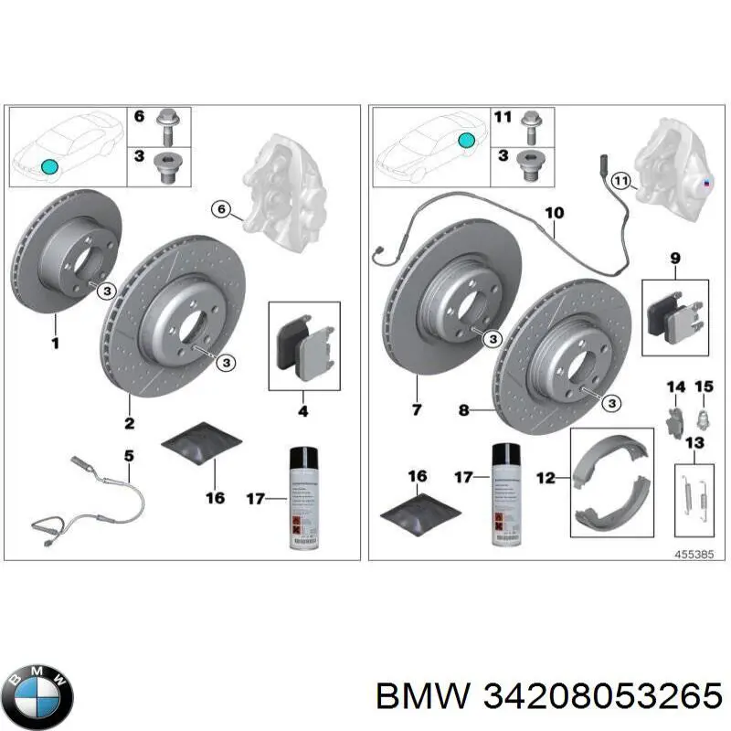 Щиток тормозного диска заднего левый BMW 34208053265 цена, от 50.68 USD