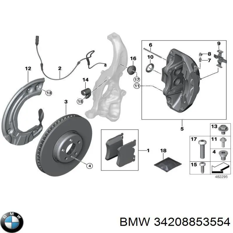 34208853554 BMW диск тормозной задний