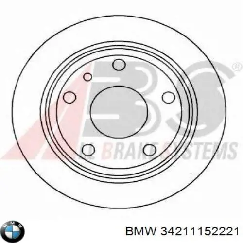 Тормозные диски 34211152221 BMW