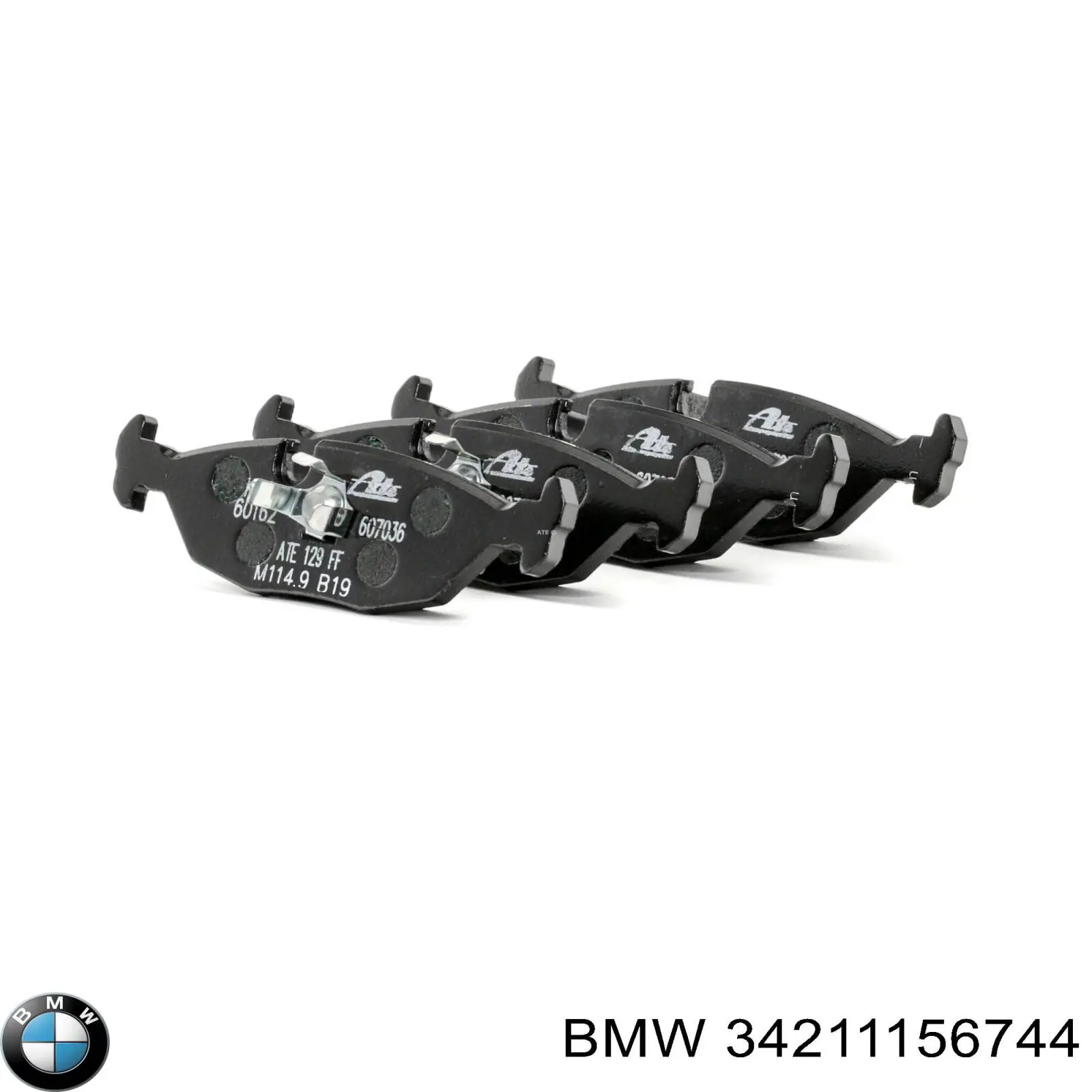 34211156744 BMW задние тормозные колодки
