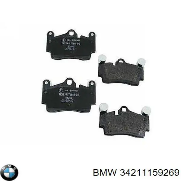 34211159269 BMW колодки тормозные задние дисковые