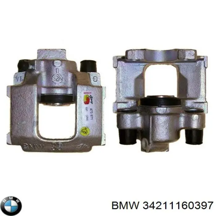 34211160397 BMW суппорт тормозной задний левый