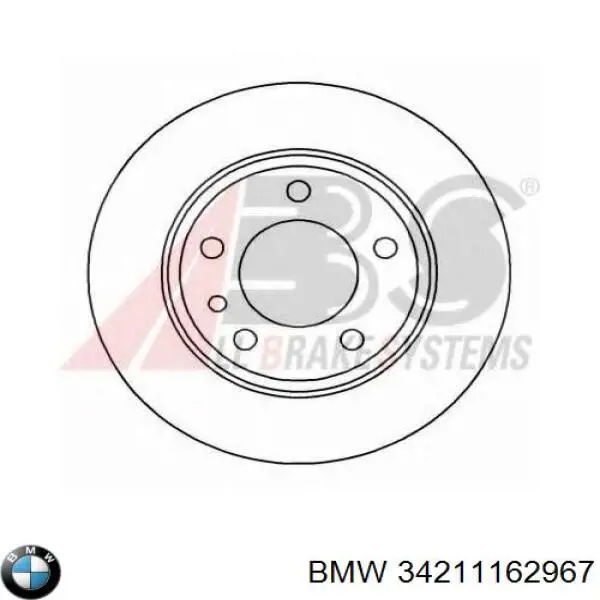 Тормозные диски 34211162967 BMW