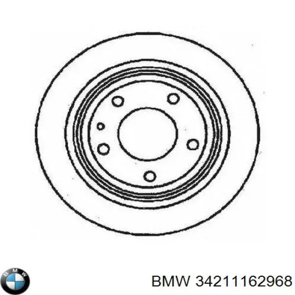 Тормозные диски 34211162968 BMW