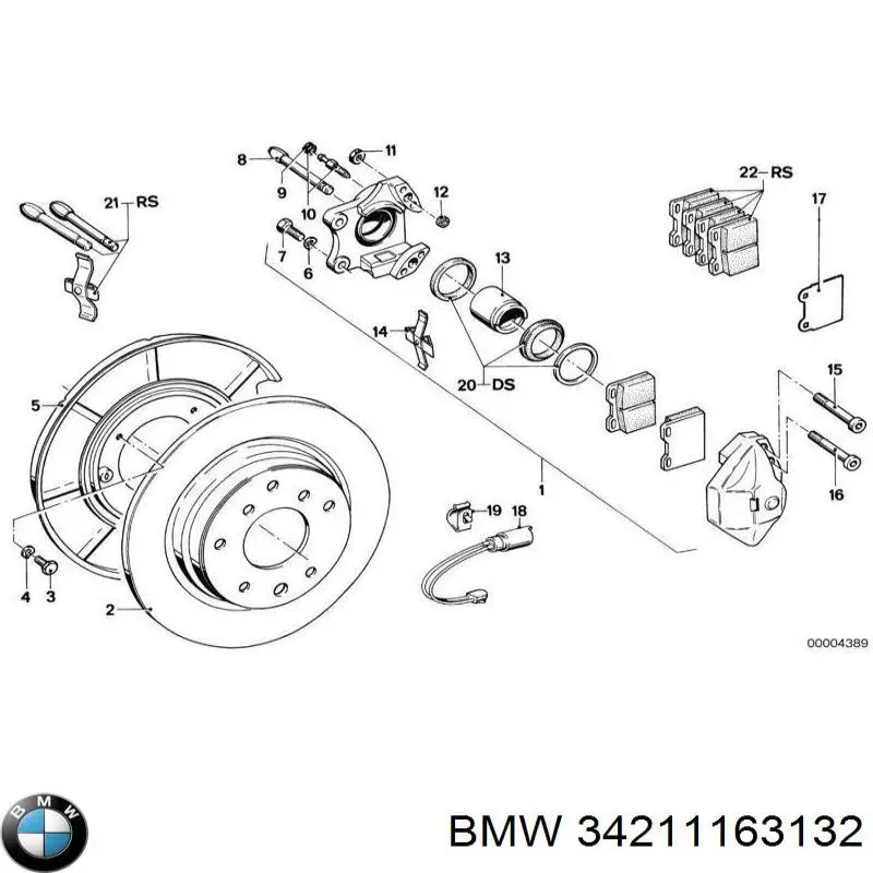 Тормозные диски 34211163132 BMW