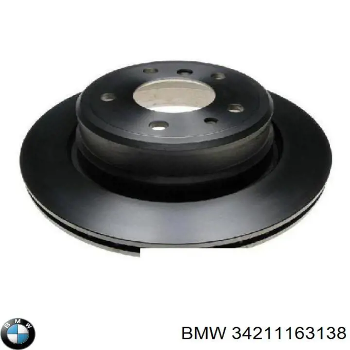 34211163138 BMW диск тормозной задний