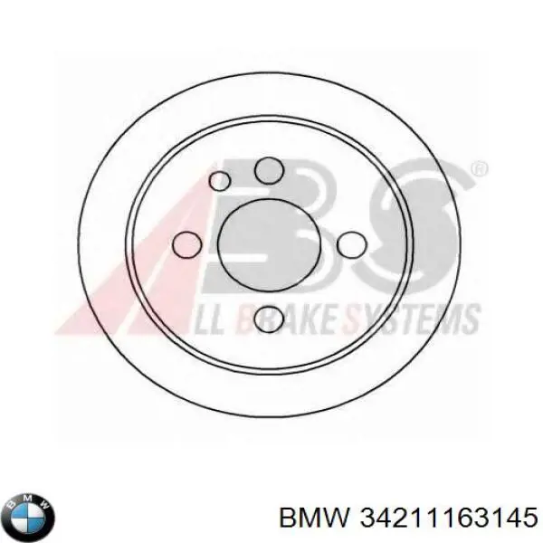 34211163145 BMW тормозные диски