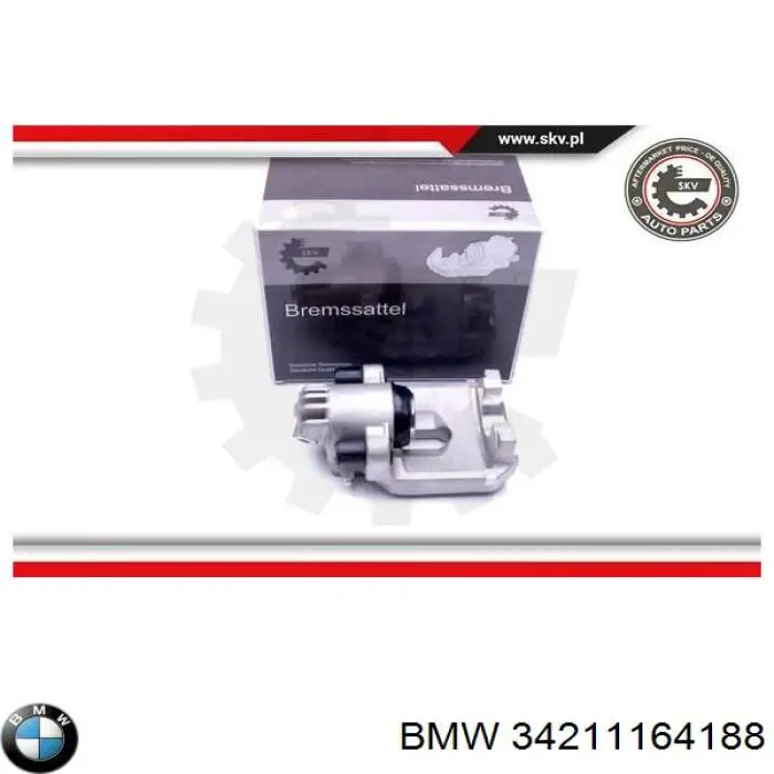 34211164188 BMW суппорт тормозной задний правый