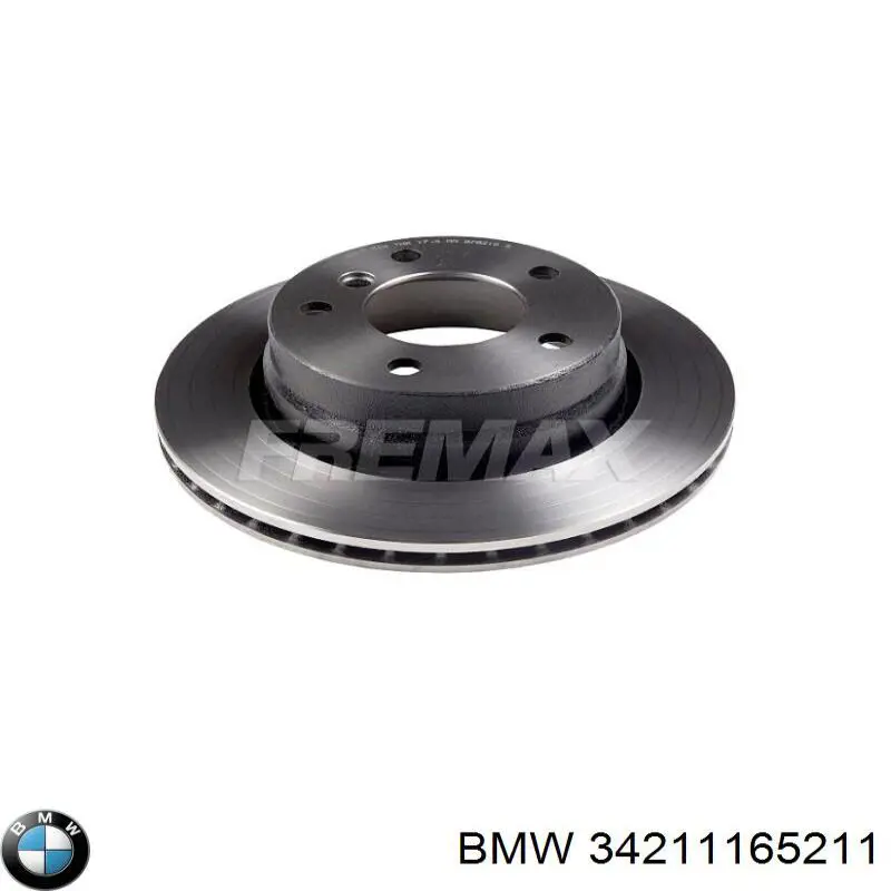 Купить 34211165211 BMW Диск тормозной задний