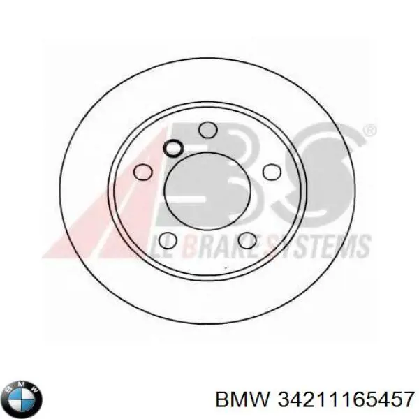 34211165457 BMW диск тормозной задний