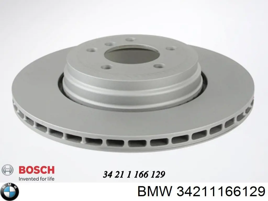 34211166129 BMW диск тормозной задний