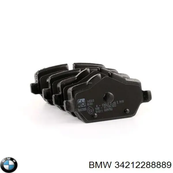 34212288889 BMW Колодки тормозные дисковые комплект