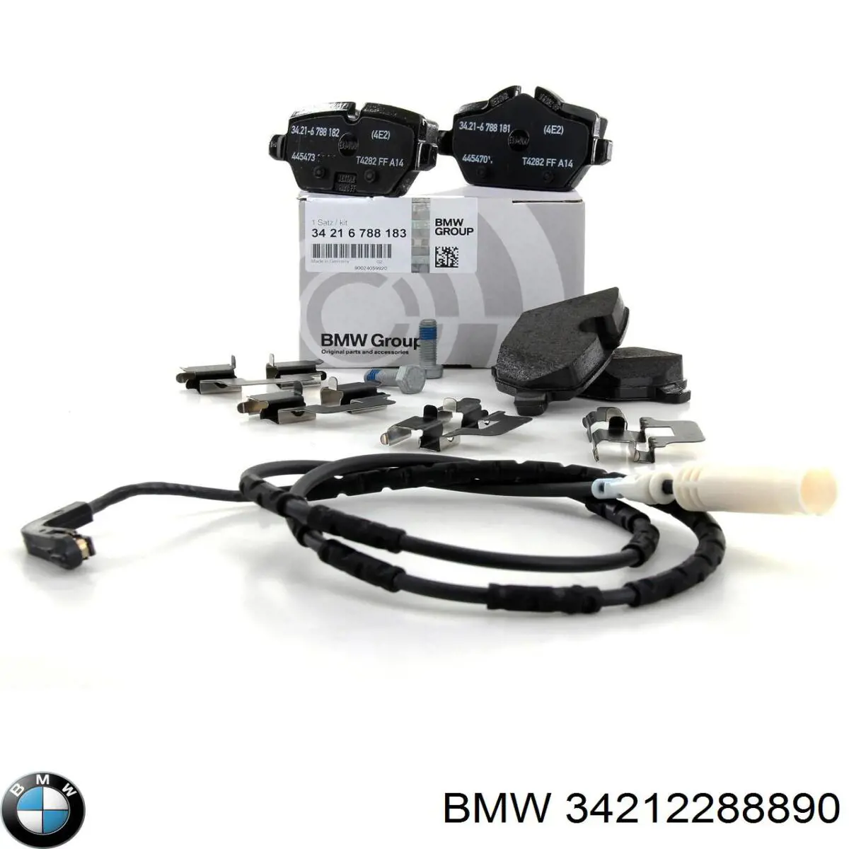 Купить 34212288890 BMW Колодки тормозные задние, дисковые