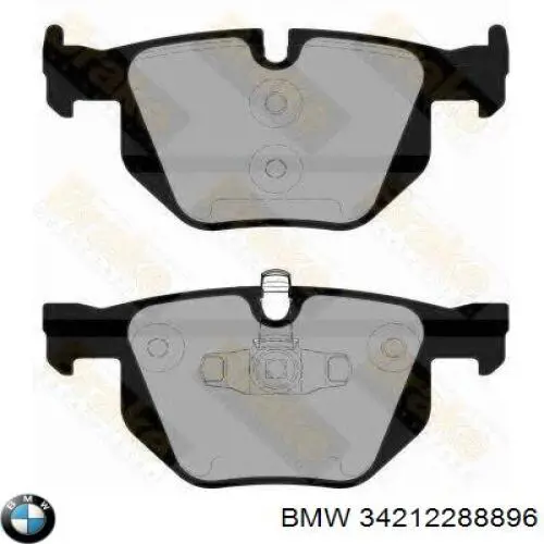 Передние тормозные колодки 34212288896 BMW