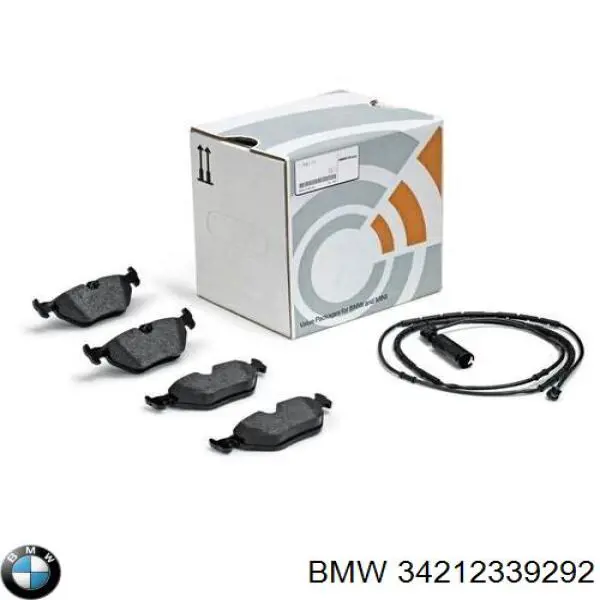 Купить 34212339292 BMW Колодки тормозные задние, дисковые
