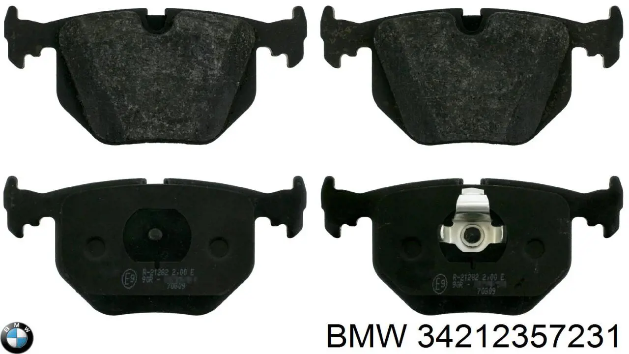 34212357231 BMW колодки тормозные задние дисковые